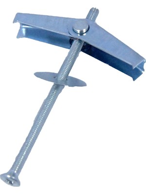 Turan 4*80 Metal Kelebek Alçıpan Dübeli 10'lu Paket Dayanıklı Metal Yapı ile Kolay Montaj