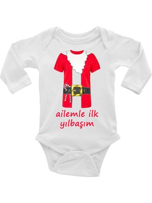 Tuğba Baby Ailemle Ilk Yılbaşım Bebek Body- Yeni Yıl Body