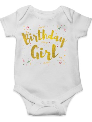 Tuğba Baby Birthday Girl - Doğum Günü Body