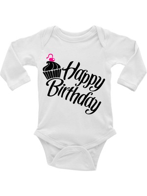 Tuğba Baby Happy Birthday - Doğum Günü Body