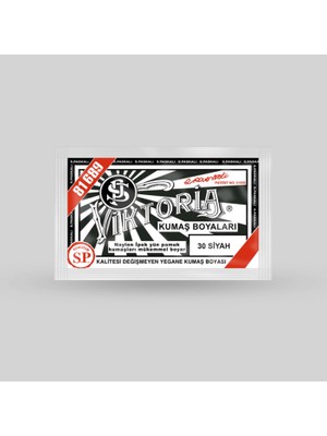Viktoria Kumaş Boyası 30 Siyah  10 gr