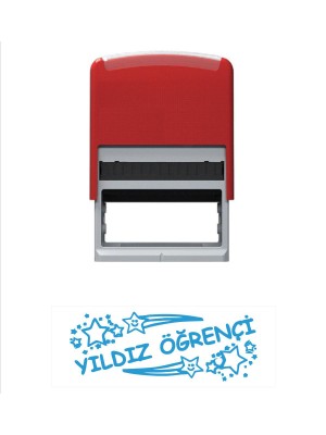 Baskı Life Yıldız Öğrenci Öğretmen Kaşesi Mavi