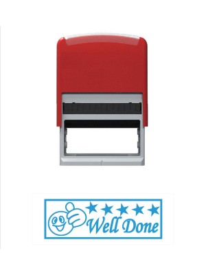 Baskı Life Well Done Öğretmen Kaşesi Mavi