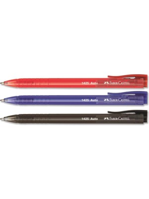 Faber-Castell Faber Castell 1425 Auto Basmalı Tükenmez Kalem 1.0 3 Renk