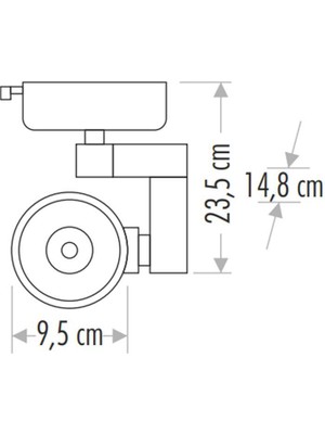 Bolled Cata CT-5334 30 Watt Castor Ray Spot Gün Işığı Siyah Kasa