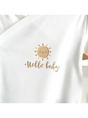 Hello Baby Hellobaby Bambu Zıbın Body-Patikli Alt-Şapka Set