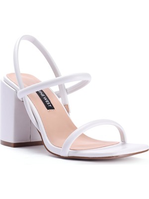 Nine West Etaye 2fx Beyaz Kadın Topuklu Sandalet