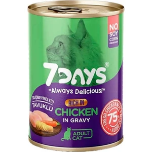 7days Tavuklu Yetişkin Kedi Konserve 415 gr