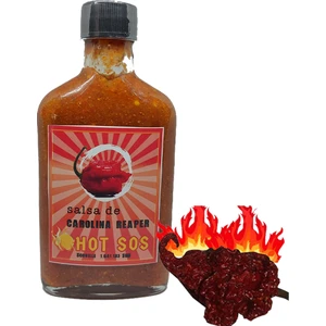 Hot Sos 200 ml Fermente Carolina Reaper Biberi Sosu Bire Bir Orginal Ürün 168.7000 Scovile