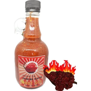 Hot Sos Acı Biber 500 Gram Galon Fermente Carolina Reaper Biberi Sosu Ürün 168.7000 Scovile