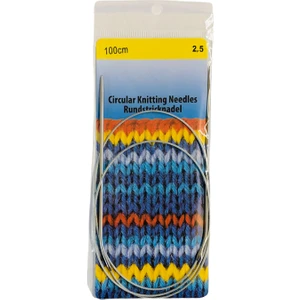 Çelik Telli Misinalı Şiş 100 cm 2,5 mm Örgü Şişi