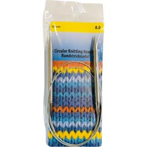 Çelik Telli Misinalı Şiş 100 cm 8 mm Örgü Şişi