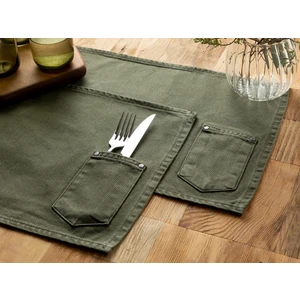 English Home Harvey Pamuk 2'li Amerıkan Servıs 30 x 45 cm Yeşil