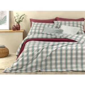 English Home Cozy Plaid Winter Soft Çift Kişilik Nevresim Takımı 200 x 220 cm Yeşil