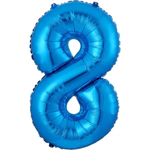8 Rakam Mavi Folyo Balon 40 cm