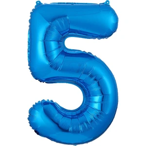 5 Rakam Mavi Folyo Balon 40 cm