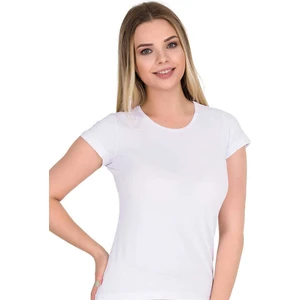 Kadın Kısakol Beyaz O Yakalı Body (2133)