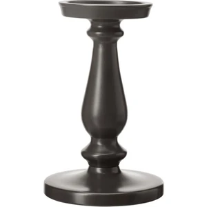 Şamdan Koyu Gri Renk 21 cm Mumluk Dekoratif Şamdan