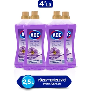 Abc Mor Çiçekler Yüzey Temizleyici 2500 ml X4