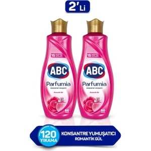 Abc Konsantre Yumuşatıcı Romantik Gül 1440ML 2'li Paket