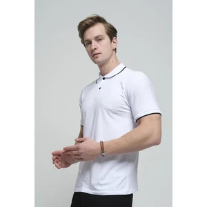 Colton Yakası Biyeli Likralı Slim Fit Erkek Polo Yaka Tshirt
