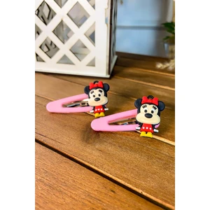 Şubu Tasarım 2'li Minnie Mouse Çıtçıt Toka Pudra SBT601