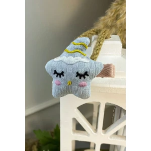 Şubu Tasarım Büyük Yıldız Figürlü Pens Toka Mavi SBT181