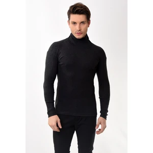 Belifanti Collection Erkek Balıkçı Yaka Boğazlı Slim Fit Kazak Füme