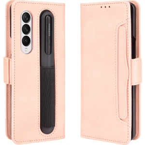 Samsung Galaxy Z Fold 3 Için Kart Yuvalı Pu Deri + Tpu Telefon Kılıfı  (Yurt Dışından)