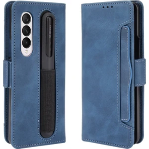 Samsung Galaxy Z Fold 3 Için Kart Yuvalı Pu Deri + Tpu Telefon Kılıfı  (Yurt Dışından)