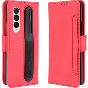 Samsung Galaxy Z Fold 3 Için Kart Yuvalı Pu Deri + Tpu Telefon Kılıfı  (Yurt Dışından)