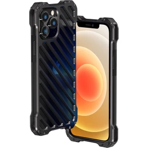 iPhone 12 Pro Mini Için Rj-50 Alüminyum Alaşım Metal Çizilmeye Dayanıklı Kamera Korumalı Kılıf - Siyah  (Yurt Dışından)