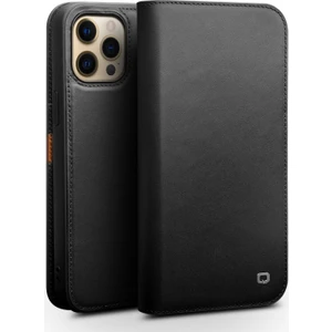 iPhone 13 Pro Max Için Deri Standlı Cüzdan Tasarımlı Telefon Kılıfı - Siyah  (Yurt Dışından)
