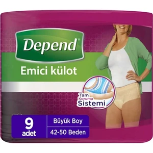 Emici Külot Büyük Boybayanlar Için 9 Adet
