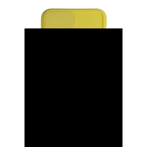Caseart Apple iPhone 11 Pro Max Kapak Kamera Korumalı Yüzüklü Pastel Silikon Kılıf - Sarı
