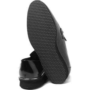 Erkek Oxford/ayakkabı KA-E2301 John May Siyah Igne Baskılı Rugan