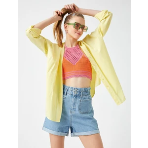 Yüksek Bel Kot Şort