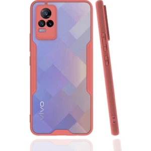 ZORE Vivo V21E Kılıf  Parfe Kenarları Pastel Renk Silikon Kılıf