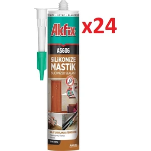 AS606 Silikonize Akrilik Mastik 500 gr Siyah (1 Koli - 24 Adet)
