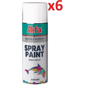 Akrilik Parlak Sprey Boya 400 ml Siyah RAL9005 (1 Koli - 6 Adet)