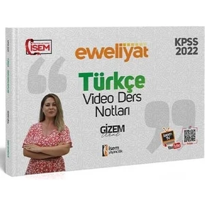 İSEM Yayıncılık KPSS 2022 Türkçe Evveliyat Video Ders Notları