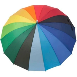 Dzc Kuzenler Avm Renkli Gökkuşağı Baston Şemsiye
