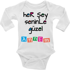 Tuğba Baby Her Şey Seninle Güzel Annem - Bebek Body