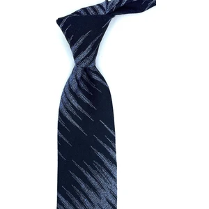 Ottogono Style Lacivert - Lila Motif Desen Italyan Ipek Kravat İK1204
