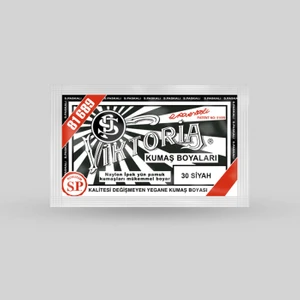 Kumaş Boyası 30 Siyah  10 gr