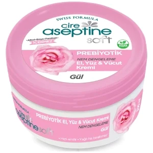 Cire Aseptine Soft Gül Aromalı Prebiyotik Bakım Kremi 30 ml Hassas Ciltler İçin Uygun