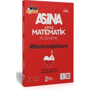 İSEM Yayıncılık Aşina Farkında KPSS 2022 Matematik 15 Deneme