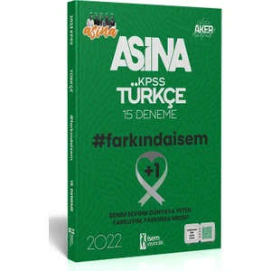 İSEM Yayıncılık Aşina Farkında KPSS 2022 Türkçe 15 Deneme