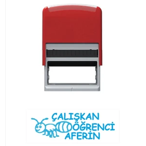 Baskı Life Çalışkan Öğrenci Aferin Öğretmen Kaşesi Mavi