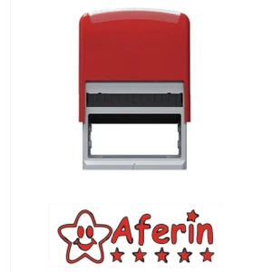 Baskı Life Aferin Öğretmen Kaşesi Kırmızı